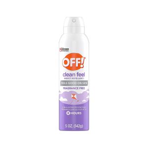 OFF! Clean Feel 20% Picaridin Insect Repellent I Aerosol, Fragrance Free, 5 oz"