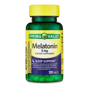 Spring Valley Melatonin Tablets Dietary Supplement, 5 mg, 120 Count"