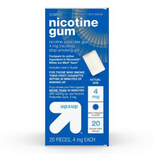 4mg Coated Nicotine Gum Stop Smoking Aid - Mint Freeze - 20ct - up & up™