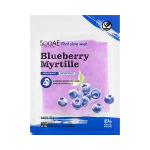 Soo'AE Food Story Blueberry Mask - Antioxidant, 0.88 oz."