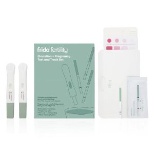 Frida Fertility Ovulation Test Kit with 30 Ovulation Strips, Pregnancy Tests, and Pee Cup"