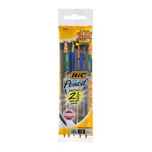 BIC Pencil Xtra Precision Mechanical Pencil, Clear Barrel, Fine Point (0.5 mm), 5-Count"