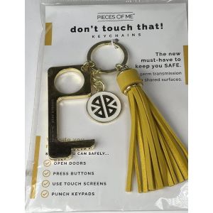 Pieces Of Me Don't Touch That! Keychains Yellow