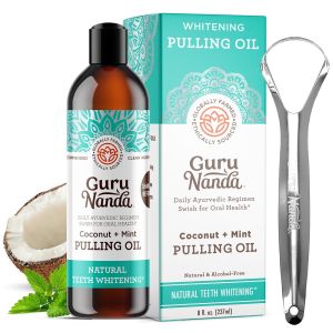 Guru nanda Pulling Oil with Coconut  mint Mouthwash Kit