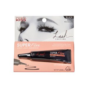 KISS Lash Couture Super Flex Oat Infused Latex Lash Adhesive, 7 g (0.24 oz.) - Black"