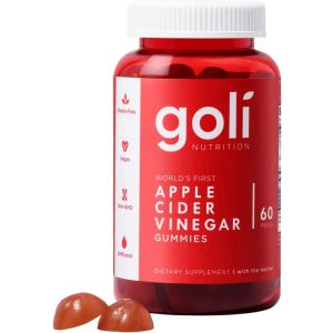 Gummies Goli Nutrition ACV Gluten-Free, Vegan, Non-GMO 60 count Expires 8-2025"