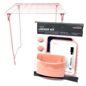 Lockermate 7 Piece Tall Wire Locker Kit (Purple)