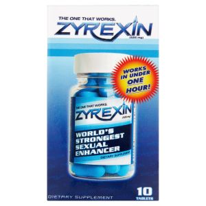 Zyrexin World's Strongest Sexual Enhancer Tablets, 525 mg, 10 count"