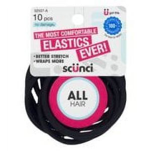 Scunci Nylon Elastics All Hairbands, 10 Ea"