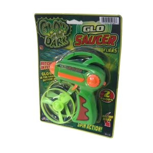 JA-RU Glow in the Dark GLO Saucer Fliers Shooting Flying Toy Age 6+