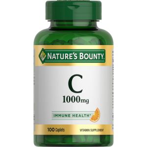 Nature’s Bounty Vitamin C Caplets, 1000mg, 100 Count"