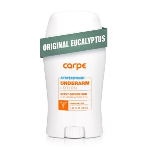 Carpe Underarm Antiperspirant and Deodorant for Men or Women, Clinical strength, Original Eucalyptus Scent"