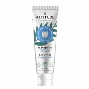 ATTITUDE Whitening Toothpaste Gel, Peppermint, 4.2 oz (120 g)"