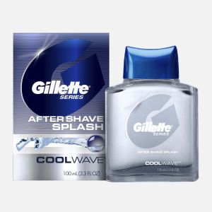 Gillette Series Aftershave Splash for Men, Cool Wave Scent, 3.3 oz"