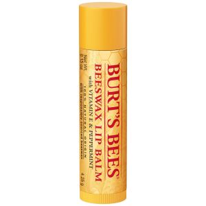 Burt's Bees 100% Natural  Moisturizing Lip Balm, with Beeswax, Vitamin E & Peppermint Oil, 1 Tube