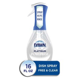 Dawn Free & Clear Powerwash Dish Spray, Dish Soap, Pear Scent, 16 oz"