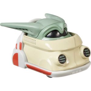 Hot Wheels Disney 100 Grogu Character Car, 1:64 Scale Collectible Toy Car, Star Wars The Mandalorian"