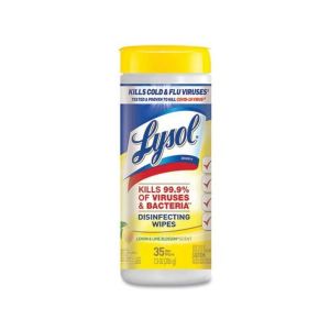 Lysol® Disinfectant Wipes, Multi-Surface Antibacterial Cleaning Wipes, For Disinfecting and Cleaning, Lemon and Lime Blossom, 35 count"