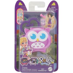 Polly Pocket Pet Connects Owl Micro Playset