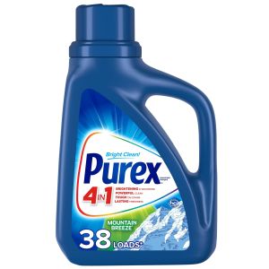 Purex Liquid Laundry Detergent, Mountain Breeze, 50 Fluid Ounces, 38 Loads"