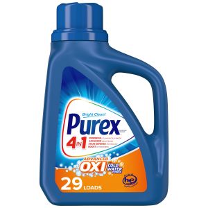 Purex Liquid Laundry Detergent Plus OXI, Stain Defense Technology, 43.5 Fluid Ounces, 29 Wash Loads"