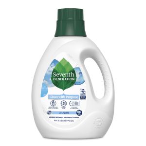 Seventh Generation Clean with Purpose Laundry Detergent, Free and Clear, 90 fl oz, 60 Loads"