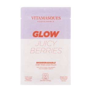 Vitamasques Biodegradable Mask, Glow Juicy Berries