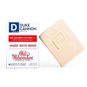 Duke Cannon Big Ass Brick of Beer Soap, Jr. 4.5 Ounce -""Half Pint"" Travel Size"