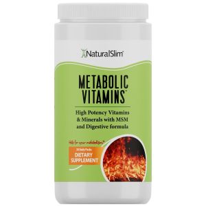 NaturalSlim Metabolic Vitamins w/ B-Complex for Energy - Metabolism Booster, 30 packets"