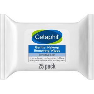 Cetaphil Gentle Makeup Removing Face Wipes Fragrance Free, 25 Pieces"