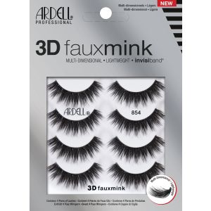 Ardell 3d Faux Mink Lashes 854, Black, 4 Pairs"