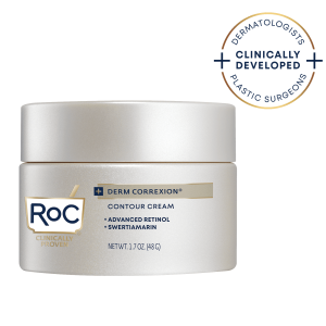 RoC Derm Correxion Fill + Treat Retinol & Swertiamarin Contour Cream for Face and Neck, All Skin Types, 1.7 oz"