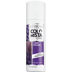 L'Oreal Paris Colorista 1 Day Hair Color Spray, 200 Purple, 2 oz"