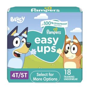 Pampers Easy Ups Bluey Training Pants Toddler Boys Size 4T/5T 18 Count (Select for More Options)