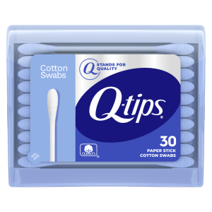 Q-tips Travel Size Toiletries Cotton Swabs, Original, for Home, First Aid and Beauty, 100% Cotton, 30 Count"