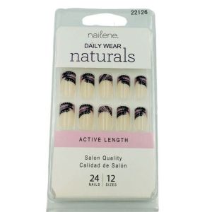 Nailene Daily Wear Naturals Active Length Artificial Nails, 24 Nails, #22126"