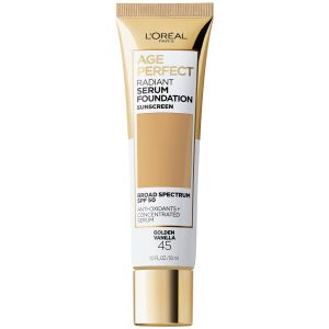 L'Oreal Paris Age Perfect Radiant Serum Foundation Makeup, 45 Golden Vanilla, 1 fl oz"