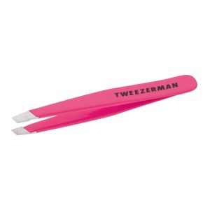 Tweezerman Neon Pink Mini Stainless Steel Slant Tweezer