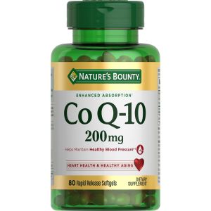 Nature's Bounty CoQ10 200 mg Rapid Release Softgels, Heart Support, 80 Ct"