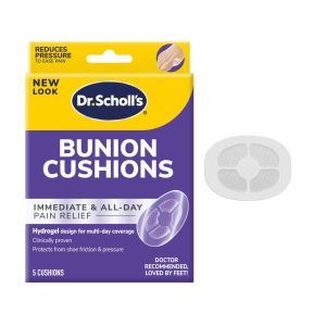 Dr. Scholl's Bunion Cushion Immediate & All-Day Pain Relief with Hydrogel Technology, 5 Count"