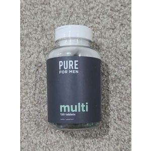 Pure for Men Multivitamin Supplement | Energy, Mood Support, Strong Bones, Antioxidants, Minerals | 42 Fruit & Vegetable Proprietary Blend | 120 Vegan Tablets"