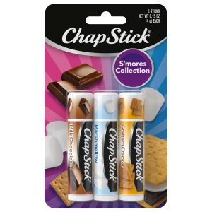 ChapStick S'mores Collection Flavored Lip Balm, Multi-Flavored, 0.15 Oz, 3 Pack"