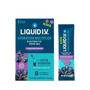 Liquid I.V.® Concord Grape Hydration Multiplier® for Kids Powdered Electrolyte Drink Mix, 8 Count Packets"