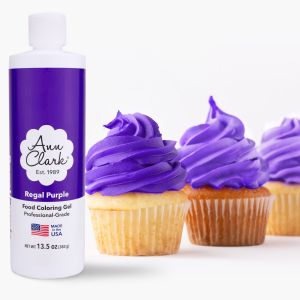 Ann Clark Regal Purple Food Coloring Gel Extra Large 13.5 oz Bottle Professional Grade Made in USA