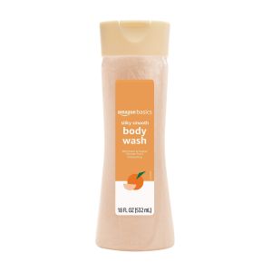 Basics Silky Smooth Body Wash, Peach & Orange Blossom Scent, 18 Fl Oz"