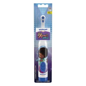 Karma's World Spinbrush Kids Electric Toothbrush, Battery-Powered, Soft Bristles, Ages 3+"