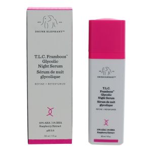 Drunk Elephant T.L.C. Framboos Glycolic Night Serum, 1 oz"