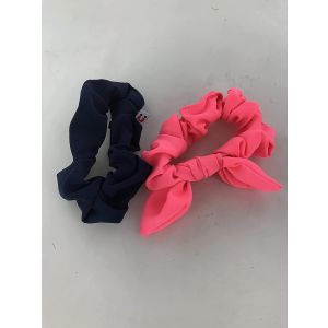 2 pc Scrunchies by Scunci, Pink and Blue"