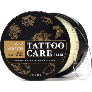 Ebanel Tattoo Aftercare Balm, 100% Plant-Based Salve Moisturizes Repairs Skin, Brightens Enhances Ink Color for New and Old Tattoos, Multi-Purpose Healing Ointment with Essential Oils, Botanicals, 3oz"