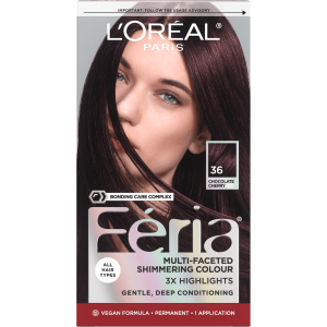 L'Oreal Paris Feria Multi-Faceted Shimmering Color, 36 Deep Burgundy Brown"